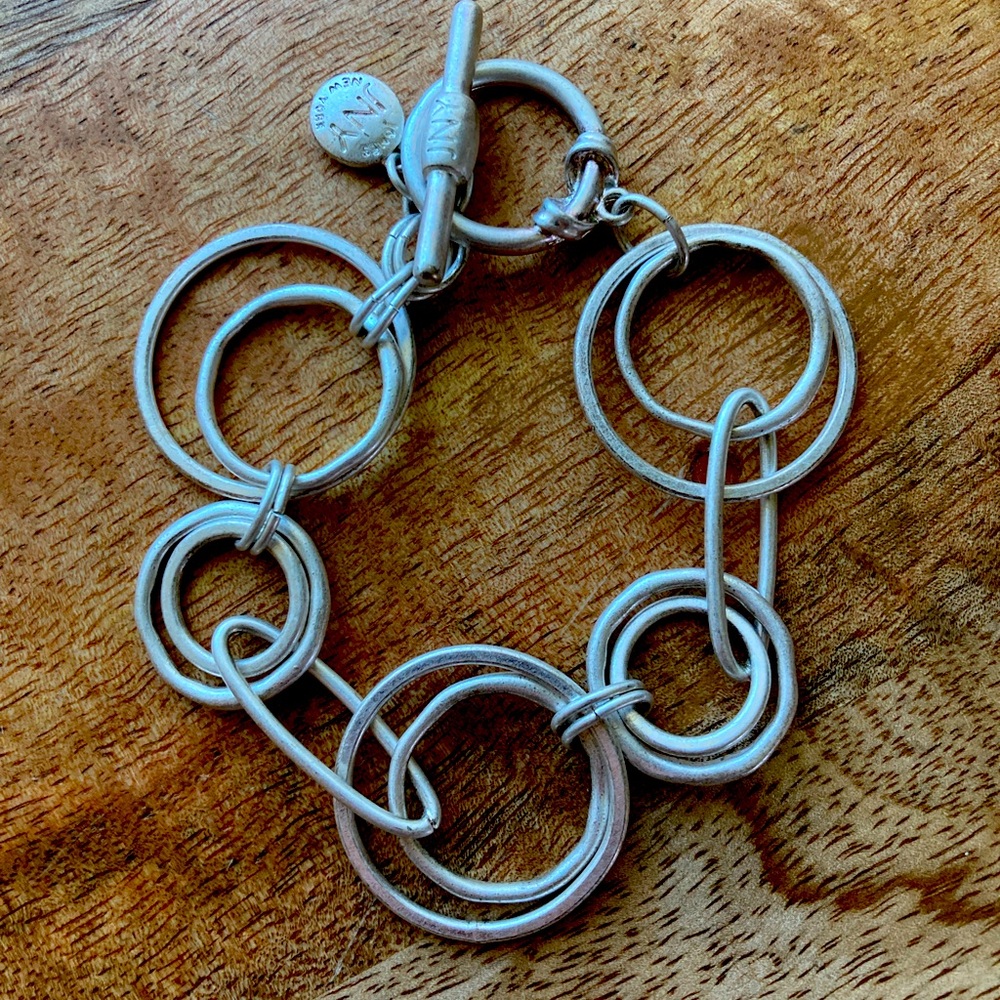 JNY silver tone chain bracelet